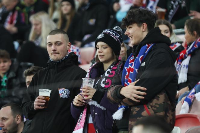 ZDJĘCIA kibiców na meczu Górnik Zabrze-Lech Poznań