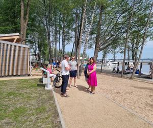 Nowa Eko Plaża w Giżycku otwarta. Niezwykłe miejsce powstało nad jeziorem Niegocin