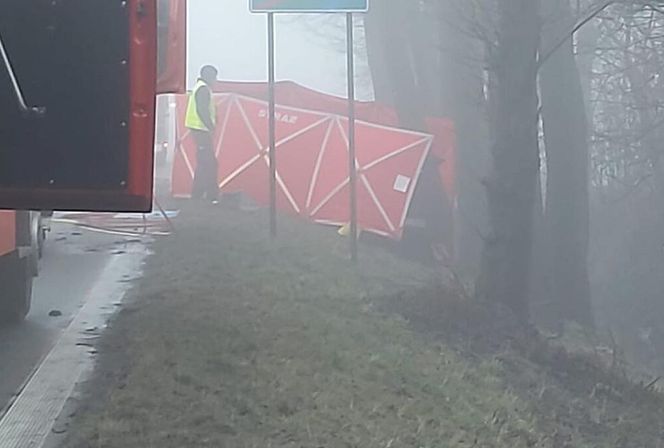 Wypadek śmiertelny w Grodźcu na DK 46