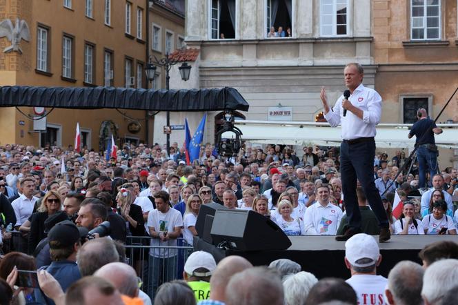 Wiec Donalda Tuska 4 czerwca w Warszawie