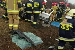 Wypadek w Osinach na przejeździe kolejowym