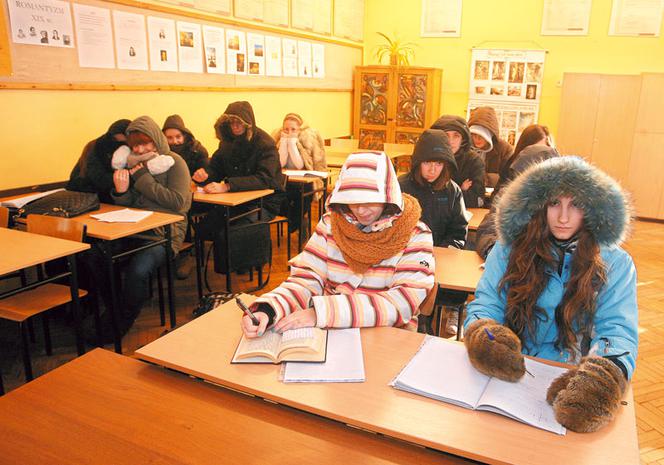 Marzniemy na lekcjach!