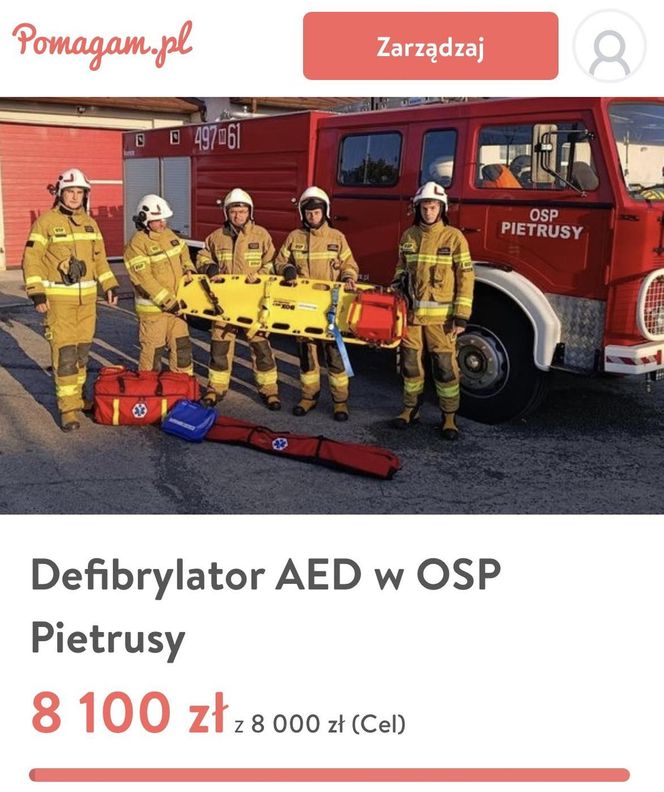 Dzięki Wam nazbieraliśmy na defibrylator