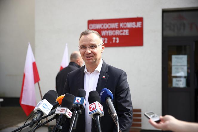 Andrzej Duda zagłosował w wyborach samorządowych w Krakowie