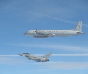Typhoon przechwytuje rosyjskiego IŁ-20M