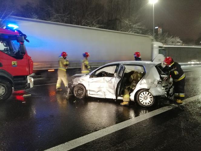 Katowice: Wypadek na autostradzie A4 na wysokości AWF-u ...