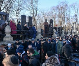 Pogrzeb Mariana Turskiego na Cmentarzu Żydowskim w Warszawie