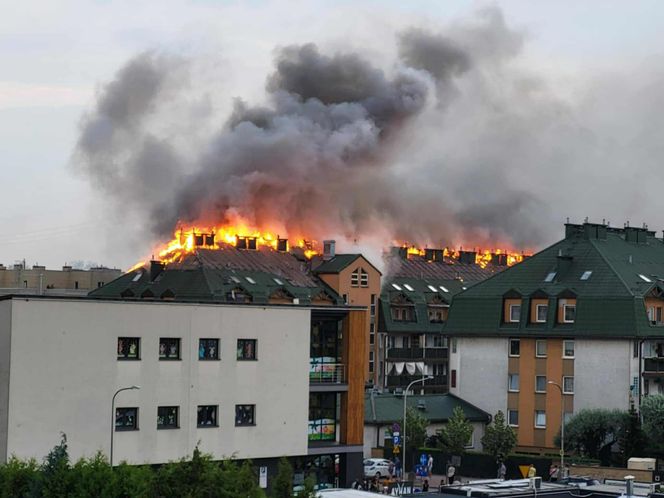 Pożar w Ząbkach (3.07.2025)