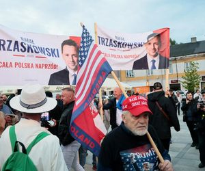 Karol Nawrocki na zorganizowanej przez telewizję Republika debacie przedwyborczej w Końskich