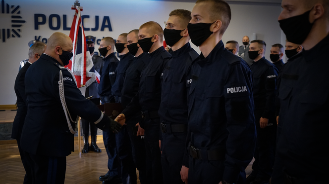 Pomorskie. Ślubowanie nowo przyjętych policjantów