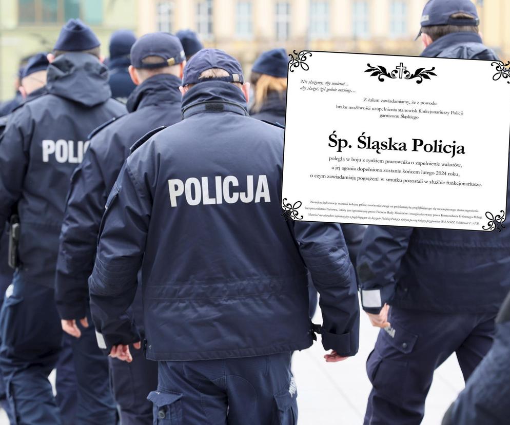 Śp. Śląska Policja. Wykupili nekrolog w gazecie, mają dość