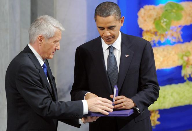 Thorbjoern Jagland i Barack Obama