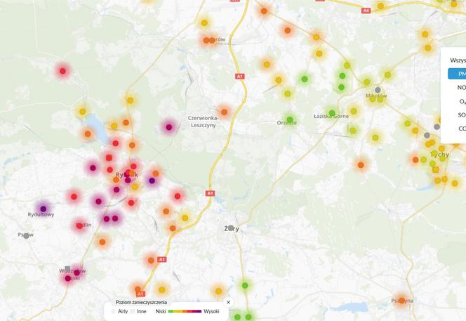 Bardzo zła jakość powietrza w aglomeracji śląskiej. Wydano ostrzeżenie przed smogiem 20.11.2019