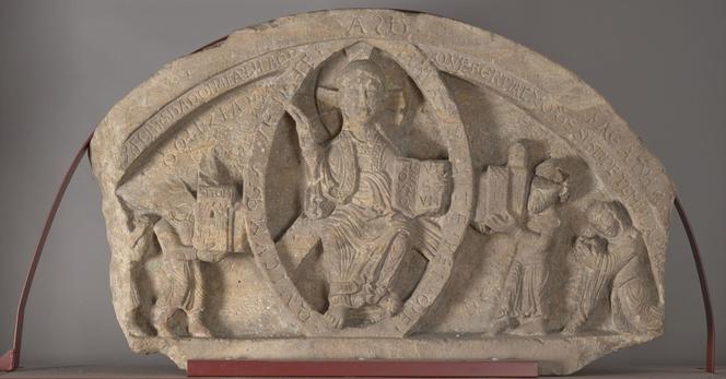 Tympanon Jaksy z kościoła Archanioła Michała na Ołbinie we Wrocławiu, ok. 1160-1163, warsztat śląski