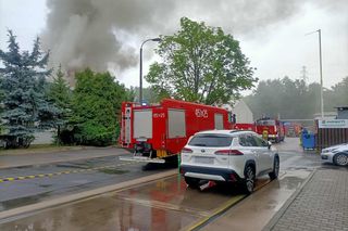 Wielki pożar hali w Gliwicach! Chmura dymu nad miastem