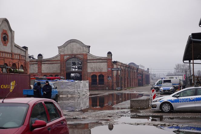 Pożar hali Gdańsk Przeróbka