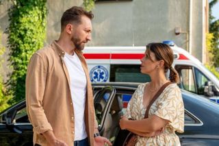 Na sygnale odc. 620. Piotr Strzelecki (Dariusz Wieteska), Martyna (Monika Mazur)