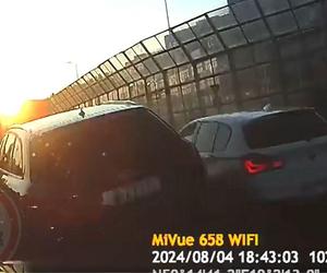 Kaskader w audi dał pokaz. Szokujące nagranie z autostrady A4