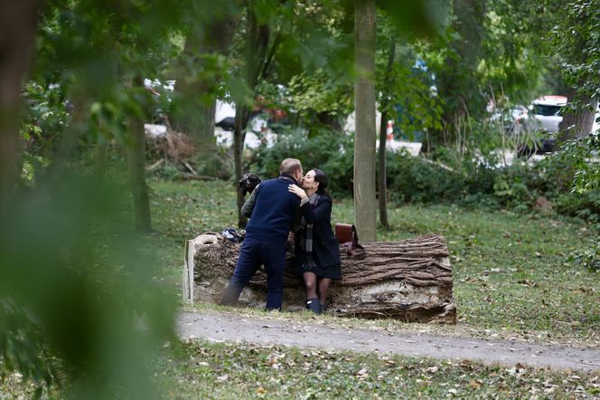 Jacek Ozdoba odpoczywa z żoną po ślubie