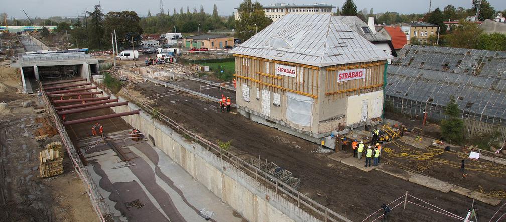 Willa Gruneberga – zabytek, który został przesunięty w ramach budowy nowej inwestycji Szczeciński Szybki Tramwaj