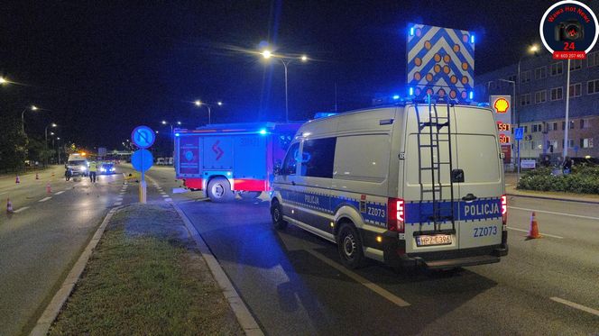 Kierowca audi wjechał w motocyklistę