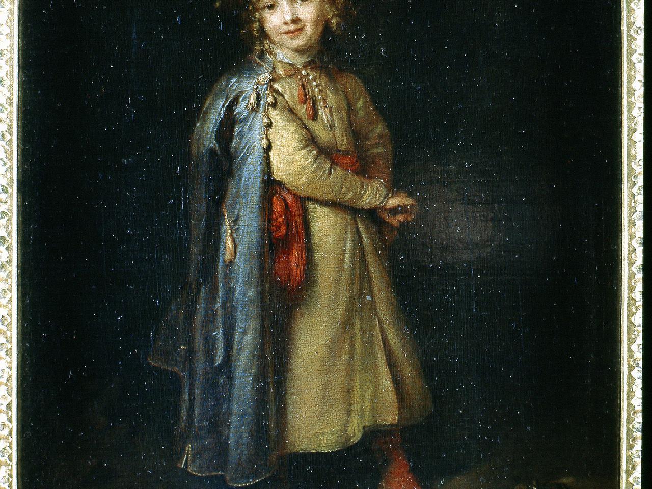 Caspar Netscher - Portret Chlopca w stroju polskim 1668-72