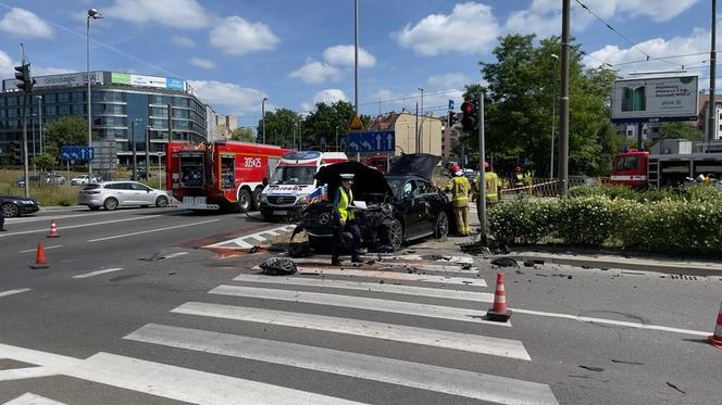 Wypadek na pl. Szyrockiego w Szczecinie