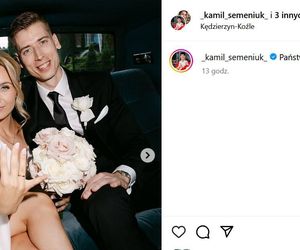 Kamil Semeniuk z żoną Kasią