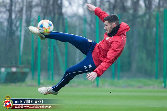 Wisła Kraków - Zagłębie Lubin - trening Wiślaków przed meczem