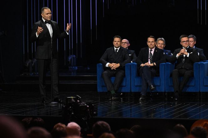 Rafał Trzaskowski i Radosław Sikorski na uroczystej gali po Konkursie Chopinowskim