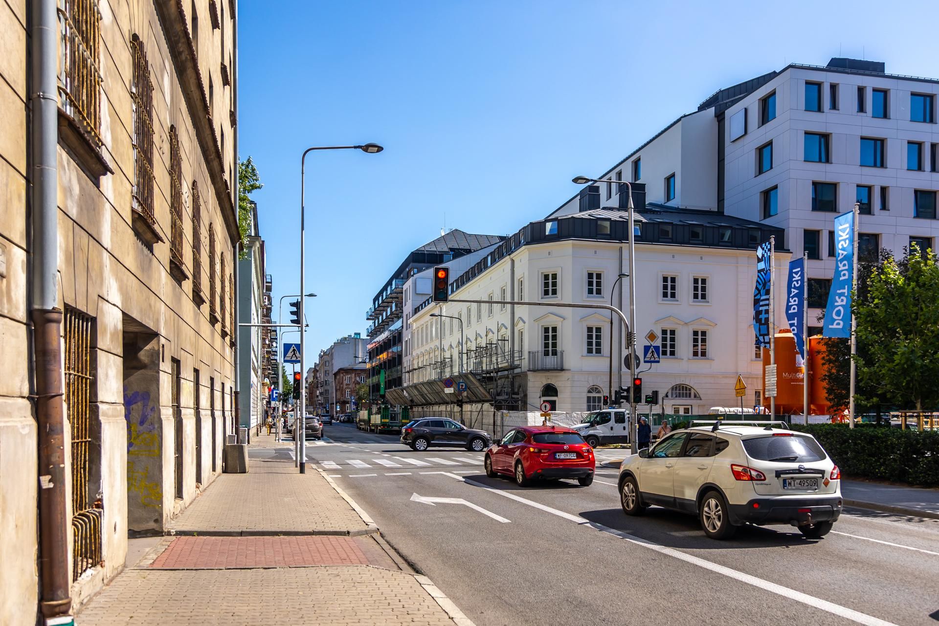 Ulica Okrzei w Warszawie przed przebudową