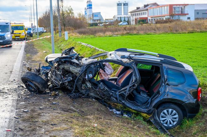 Śmiertelny wypadek na DW 184 w Mrowinie