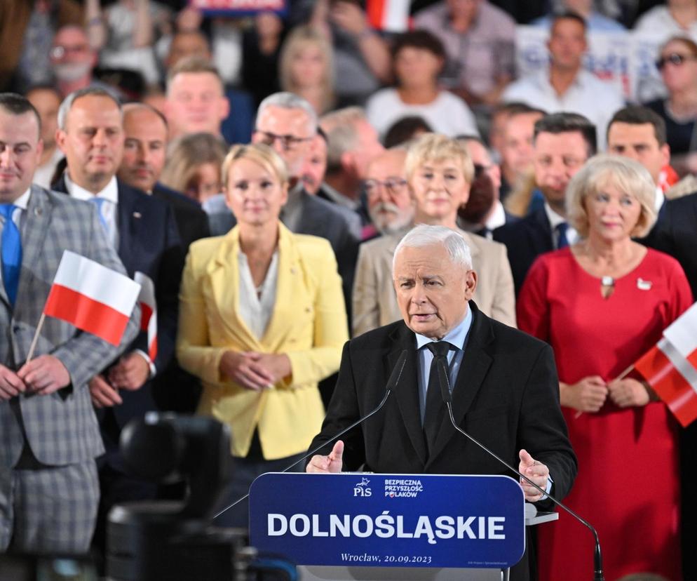 Jarosław Kaczyński we Wrocławiu