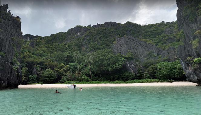 Hidden Beach na Filipinach