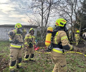 Gmina Skórzec: w Teodorowie spłonął drewniany dom. W budynku strażacy znaleźli ciało mężczyzny