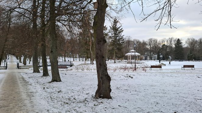 Nałęczów - Park Zdrojowy zimą