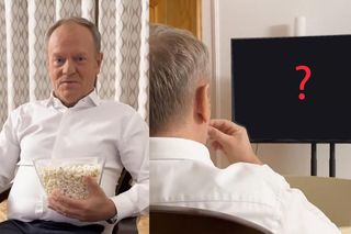 Premier Tusk usiał z popcornem przed telewizorem, aby obejrzeć ulubiony film. To hit sprzed lat!