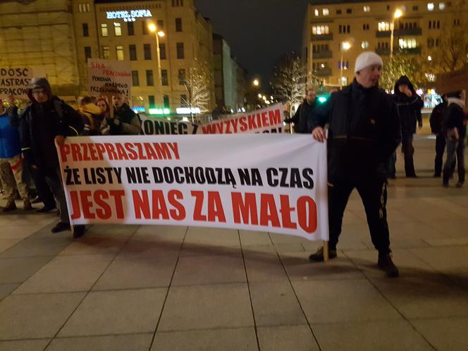 Protest pracowników Poczty Polskiej