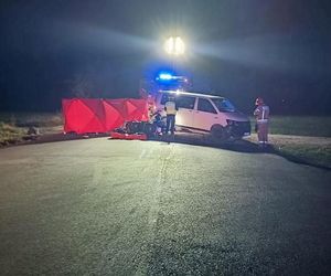 Śmiertelny wypadek na szosie Gniezno - Czerniejewo w Gębarzewie, skuter uderzył w busa