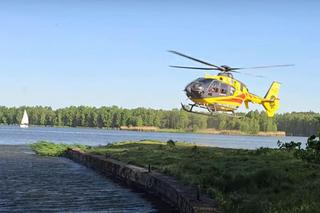 Tychy: Nieudany skok na główkę obywatela Ukrainy. Do szpitala zabrał go śmigłowiec