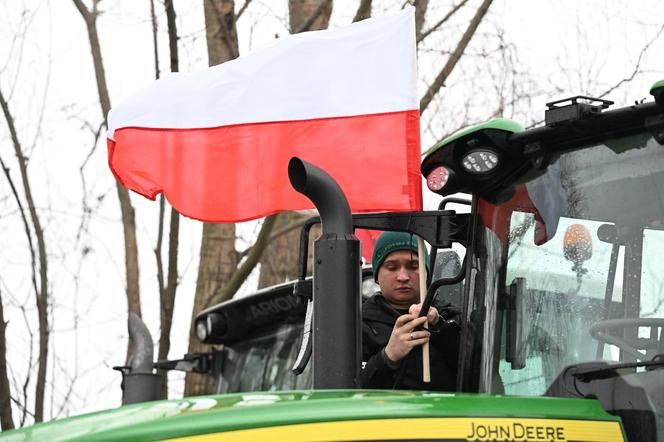 Protest rolników w Medyce