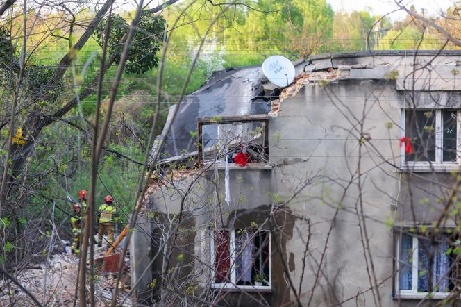 Wybuch gazu w Wojkowicach. Dom jednorodzinny częściowo się zawalił