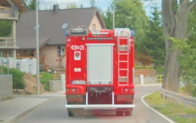 Mężczyzna podpalił się w Sajzach