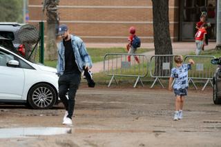 Shakira i Pique na meczu syna