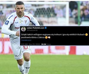 Lukas Podolski obrywa po wpisie w mediach społecznościowych. Internauci nie mają litości