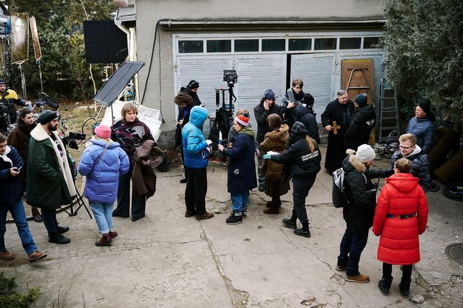 Na planie filmu "Znak sprzeciwu" we Włoszczowie