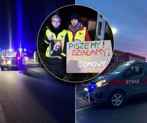 Protest na DK nr 80 po wypadku, w którym zginął 15-letni Kuba. Mieszkańcy zablokowali drogę