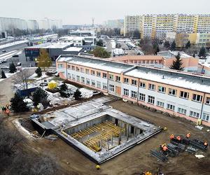 Trwa budowa basenu rehabilitacyjnego dla Zespołu Szkół nr 19,przy ul. Dziewulskiego