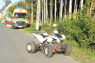 Wypadek 44-latki na quadzie