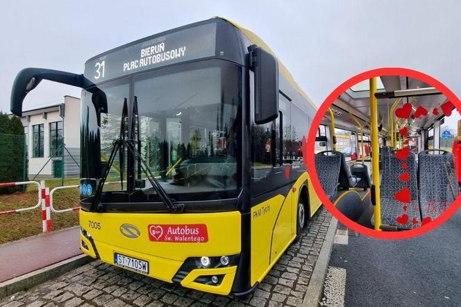 Walentynkowy autobus uruchomiono w Bieruniu. Specjalny pojazd już kursuje 